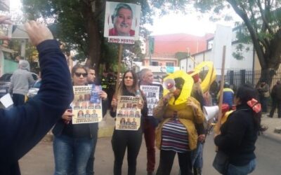 Comerciantes se manifiestan contra estacionamiento tarifado en San Lorenzo