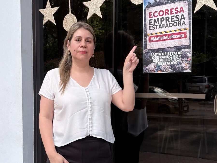 Sylvia Villalba cuestiona el sistema de cobranza de ECORESA